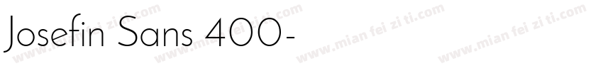 Josefin Sans 400字体转换